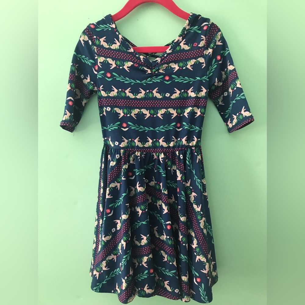 Dot dot smile 3/4 Ballerina style bunny dress